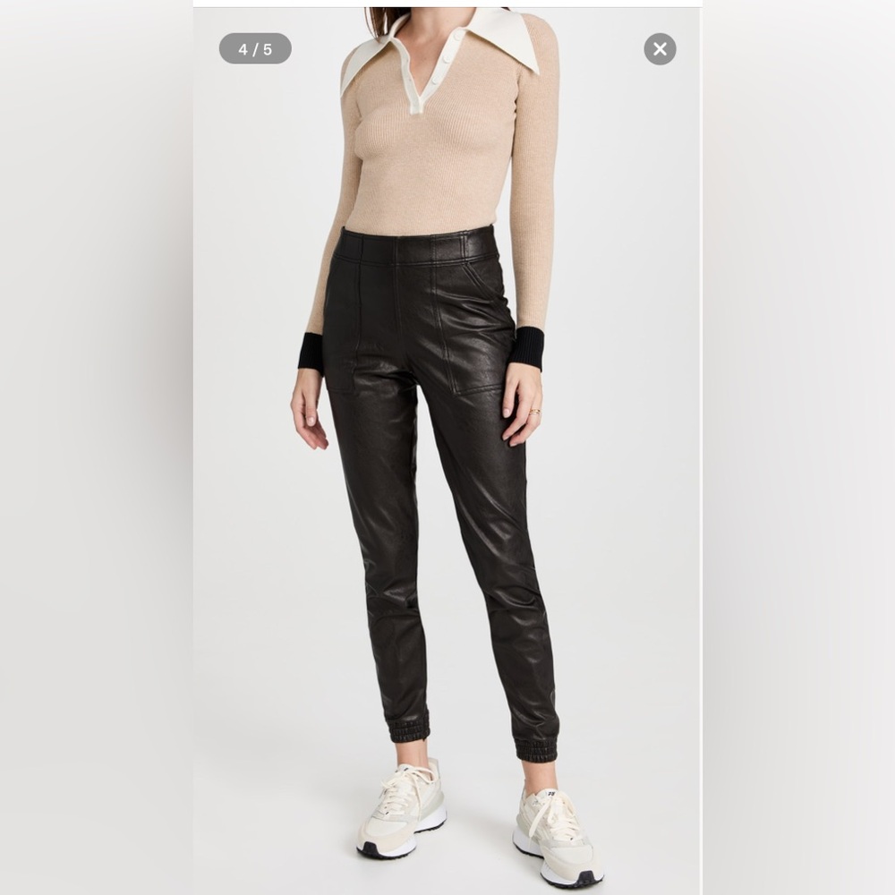 SPANX | Leather like Vegan Jogger Sz. XL NWT - Picture 4 of 9